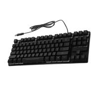 DIYEAH Clavier Mécanique de Jeu 87 Touches Compact 12 Touches Multimédia | Rétroéclairage Coloré, Conception 19 Anti-conflits, Boîtier en Plastique Noir, Format Portable pour Ordinateur