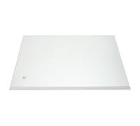 DIYEAH Clayette de congélateur en verre trempé transparent universel pour réfrigérateur - Couvercle de bac à légumes avec bords enveloppés 400 x 280 mm