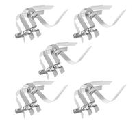 DIYEAH Clips de Boucle du Cadre de à Quatre Pieds en Fer, 20 pièces, connecteurs Ronds argentés, Design de Fixation Solide, pour ombrage extérieur et événements en Plein air