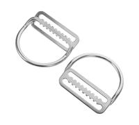 DIYEAH Clips de Ceinture de Plongée en Acier Inoxydable Anneau, Fixation Dorsale et Latérale, Lot de 2, pour Accessoires et Activités Nautiques