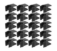 DIYEAH Clips de Fixation Installation Rapide et Stabilité Renforcée en Plastique Noir Lot de 20 pour Table Pliante et Chariot de Camping pour Jardin et Extérieur