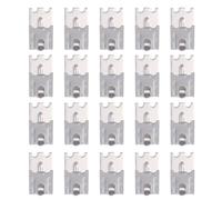 DIYEAH Clips de Support Petits pour Étagère de Congélateur Lot de 20 en Acier Inoxydable Résistants à L’Usure, pour Réfrigérateur et Vitrine Réfrigérée