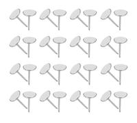 DIYEAH Clous de Tapissier Décoratifs Argentés 11 MM X 17 MM 200 Pièces Clous Métalliques pour Meubles Rembourrés Punaises de Tapissier pour Canapés Chaises et Rénovation D’Intérieur