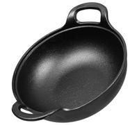 DIYEAH Cocotte en Fonte Épaisse 20 CM Marmite Japonaise Polyvalente Pot en Fonte pour Cuisson Directe sur Feu Casserole Antiadhésive Résistante à la Chaleur Pot D’Extérieur pour