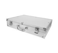 DIYEAH Coffre à Outils en Aluminium Boîte De Rangement Portable Et Étanche pour Outils avec Poignée Et Doublure Mousse pour Protection