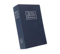 DIYEAH Coffre-fort Décoratif Moyen Bleu Avec Serrure à Combinaison Boîte De Rangement Secrète Acier Inoxydable Et Papier Pour Bureau Dortoir Et Maison Sécurité Pratique Et Design Réaliste