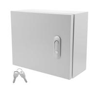 DIYEAH Coffret électrique étanche : boîte de jonction électrique extérieure avec clé et serrure - Boîtier de projet étanche pour câbles électroniques 30 x 25 x 14 cm