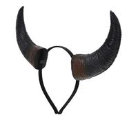 DIYEAH Coiffe En Corne De Buffle - Serre-Tête De Costume D'Halloween - Bandeau Pour Cheveux - Pour Mascarade Et Fête Costumée