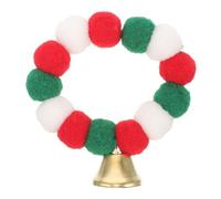 DIYEAH Collier Élastique pour Animaux de Compagnie M Pompon Coloré et Clochette de Noël Collier Léger et Confortable pour Chatons et Petits Chiots Accessoire Festif pour Fêtes