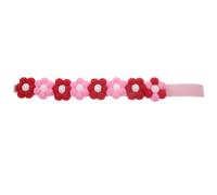 DIYEAH Collier pour Chien Ajustable Nœud Doux en Peluche, Collier pour Animaux De Compagnie en Tissu Doux, Taille XS, Rouge Et Rose, Accessoire pour Fêtes Et Usage Quotidien