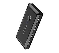 DIYEAH Commutateur USB à Ports pour Imprimante Scanner Clavier et Souris Sélecteur de Partage Automatique pour Bureau et de