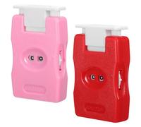 DIYEAH Compteur de Rangs pour Tricot Manuel 2 Pièces en ABS Rouge et Rose Marqueur de Point Flexible pour Crochet et DIY Accessoire Essentiel pour Projets de Tricot et Loisirs Créatifs