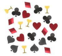 DIYEAH Confettis Thème du Poker 15g par Paquet, Décoration de Table Colorée en Plastique, Confettis de Festival pour Fête et Soirée Las Vegas, Assortiment Aléatoire de Style Aléatoire