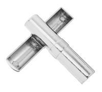 DIYEAH Connecteur de Tube Rond Joint Fixation Robuste pour Tuyau de Sécheuse Raccordement Stable et Polyvalent pour Barres de Vêtements et Assemblage de Tubes