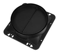 DIYEAH Connecteur D'Échappement De Hotte De Cuisinière Abs Noir Remplacer La Porte De Four De Cuisinière Clapet Anti-Retour De Hotte De Cuisinière Filtre D'Extraction De