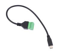 DIYEAH Connecteur USB Type-c à Bornier à Vis Broches Adaptateur Câble De Transfert De Données Et Charge sans Soudure Rallonge USB c Gen Compatible avec Ordinateur