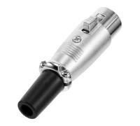 DIYEAH Connecteur XLR Broches pour Microphone Fiche Audio Femelle de Bruit Plug and Play Compatible et Enregistrement Sonore