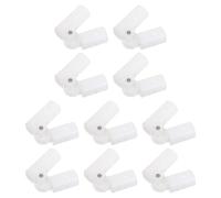 DIYEAH Connecteurs de Charnière en Plastique Blanc pour Cadre Pliable de Bassin - 10 Pièces - Raccords D’Angle à 90° pour Support de Seau de Bain Pliable - Pièces Détachées Universelles