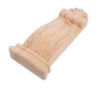 DIYEAH Console Décorative Bois Sculpté Console Murale Style Européen Étagère Bois Brut pour Encadrement De Porte Support Décoratif