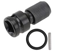 DIYEAH Convertisseur à Dégagement Rapide en Acier Noir, Kit 2 Pièces pour Clé Électrique, Tête de Conversion Boulon, Résistant à Haute Température, Adapté aux Outils à Main et Mandrins