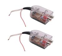 DIYEAH Convertisseur Audio pour Voiture Adaptateur de Niveau Haut en Fréquence Basse Transparent 2 Pièces Compatible Caisson de Basses Système Audio Véhicule
