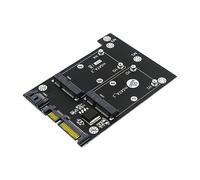 DIYEAH Convertisseur Msata vers Interface 3.0 Double Port Adaptateur SSD Msata pour Lecture Jusqu’À 520 Mo/S, sans Pilote Logiciel, LED Bleue, Usage en Bureau et Atelier Informatique
