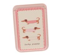 DIYEAH Coque Magnétique pour Étui Bancaire Style Dachshund Porte Pratique Élégant Compatible Identité Bancaires