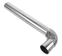 DIYEAH Coude de Cheminée Acier Inoxydable Tuyau Coudé pour Conduit Évacuation de Poêle à Bois Tube de Fumée Métallique