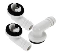 DIYEAH Coude De Vidange Pour Climatisation 3 Pièces Adaptateur De Vidange D'Eau Pour Climatiseur Adaptateur De Tuyau De Climatiseur Connecteur De Sortie De Vidange Connecteur De