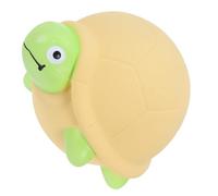 DIYEAH Couineur en Latex pour Chien - Tortue Jaune en Caoutchouc Naturel Stimulant à Mâcher pour Petites Races Interaction Ludique et Solide pour Chiots et Chiens Adultes