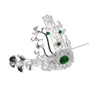 DIYEAH Couronne de Cheveux Ancienne Chinoise Dragon et Phénix Bâtonnet à Cheveux Hanfu pour Homme Accessoire Coiffure Vintage pour Photographie et Cosplay Style Ancien Traditionnel Rétro