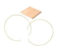 DIYEAH Couronne Décorative en Métal Doré 30 Cm, Anneau Floral DIY pour Centre de Table Mariage, Cercle Robuste pour Décoration de Bureau et Loisirs Créatifs, Support Anneaux Métalliques