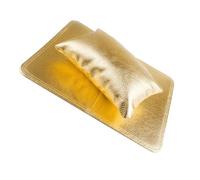 DIYEAH Coussin Repose-main pour Ongles Pliable en Pu Doré, Tapis pour Manucure et Pédicure, Accessoire Confortable pour Technicienne en Onglerie, Protège-table pour Salon et Usage Maison