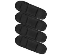 DIYEAH Coussinet D'épaule de Remplacement pour Paquet Messenger et Paquet Caméra, Lot de 4 Pièces en Nylon Noir, Confortable et Respirant pour Décompression et Usage Quotidien