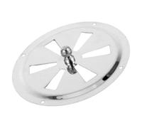 DIYEAH Couvercle D'aération Ronde en Acier Inoxydable Volets Réglables, Structure à Lamelles pour Ventilation Cabine et Fumoir, Améliore le Flux D'air