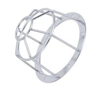 DIYEAH Couvercle de Protection Métallique pour Détecteur D'incendie, Cage Anti-Chocs en Fil Métallique Diamètre 75 Mm, Résistant Haute Température, Protection Sécurisée pour Détecteurs