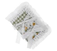 DIYEAH Couverture de Carnet Dentelle Verte avec Protection Tissu pour pour Journaux et Agendas Design Élégant et