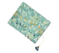 DIYEAH Couverture de Livre et Résistante la Déchirure en Tissu Vert Motif Floral Pochette de Protection Décorative Facile à Utiliser ou Plusieurs styles pour Usage Personnel
