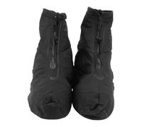 DIYEAH Couvre-Chaussures Noirs Imperméables en PVC pour Vélo et Marche | Fermeture Zippée, Semelle Épaissie, Bande Élastique Intégrée, Format Compact, pour Garçon Fille et Personnel