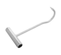 DIYEAH Crochet de Levage Poignée pour Tirage de Couvercles et Portes Roulantes pour Regard D'égout en Fer Galvanisé Argenté Outil Polyvalent