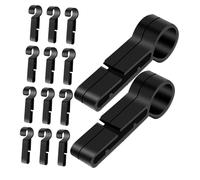 DIYEAH Crochets pour Lampe Frontale De Casque De Chantier Antidérapants, Clips De Sécurité Légers, Maintien Stable pour Travail De Plein Air, Lot de 20 Pièces, Usage Longue Durée