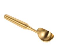 DIYEAH Cuillère à Crème Glacée Inox Dorée Manche Long Antiadhésive Facile à Nettoyer pour Boules de Fruits Glace et Pâte à Biscuits Outil Polyvalent