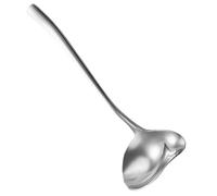 DIYEAH Cuillère à Sauce en Acier Inoxydable Épaissie Bec Verseur Petite Louche à Huile de Cuisson à Long Manche Cuillère à Vinaigrette Maison pour Ustensiles Cuisine et Service la