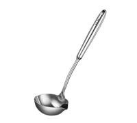 DIYEAH Cuillère à Soupe Acier Inoxydable avec Séparateur de Graisse pour Pot Chaud et Soupe Cuillère Passoire pour Cuisine Familiale et Professionnelle