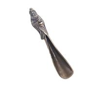 DIYEAH Cuillère à Thé en Laiton Multifonctionnelle Sculptée Bouddha Daruma Pelle à Thé Kung Fu Cuillère Simple Accessoire Pratique Cuisine et Voyage Facile à Nettoyer