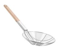 DIYEAH Cuillère Passoire Inox avec Manche Long Anti-brûlure Tamis pour Friture Ustensile Cuisine Professionnel pour Légumes Viandes et Pâtes