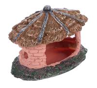 DIYEAH Décor Terrarium Grotte pour Reptiles Résine Abri Naturel Cottage Cachette Gecko Résistante et Sécurisée pour Boîtes Élevage