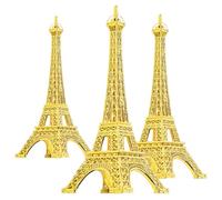 DIYEAH Décoration de la Tour Eiffel du Bar, modèle d'architecture, décoration de Table, Fer doré, 3 pièces, pour Maison et Bureau