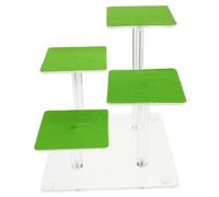 DIYEAH Décoration de Terrarium pour Reptiles, Plateforme d'escalade pour Gecko, lézard, Tortue, Dragon Barbu, Habitat à Plusieurs Niveaux, Accessoires de Quai, Rampe de Repos pour se prélasser