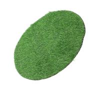 DIYEAH Décoration Gazon Artificiel Rond Épaisseur Tapis Faux Gazon Résistant Intérieur Extérieur pour Jardin Table Fête Couverture Esthétique Regard